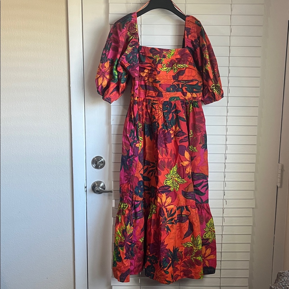 Luna Skies Floral Midi Dress